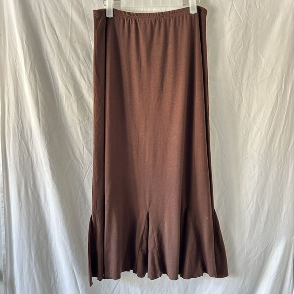 90s Vintage Fairy Skirt Medium Asymetrical Earthy Goblin Flowy Maxi Grunge Y2k - Picture 1 of 8